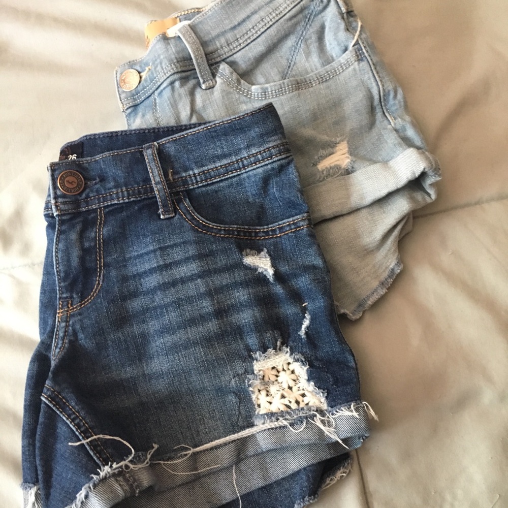 Two pairs, Hollister shorts